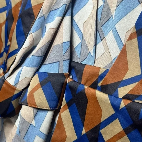 Banana Republic Long Sleeve Dress Satin Wrap Mini Dress Size 6 NWT - Picture 10 of 15